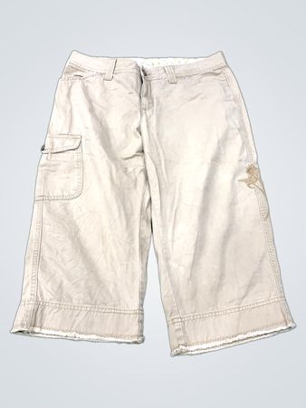 Damen-Cargo-Capris mit floralem Futter
