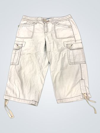 Cargo-Caprihose mit französischer Manschette