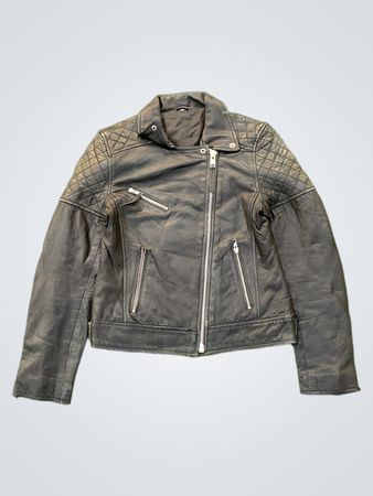 Black Leather Biker Jacket