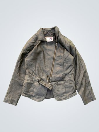 Paris Sport Club Black Leather Jacket