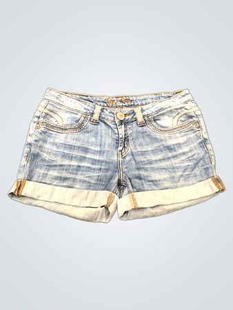 Oxy Denim Damen-Jeansshorts mit Umschlag