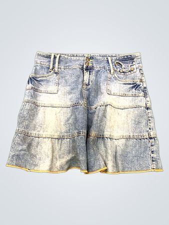 COLOURS OF THE WORLD Stufiger Jeans-Minirock