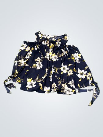 SIENNA SKY Bluse mit Carmenausschnitt und Blumenmuster