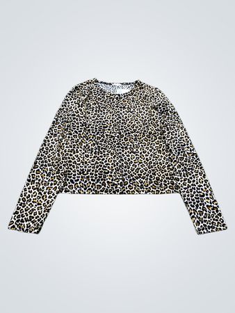 Low Low Langarm-Top mit Leopardenmuster