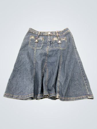 Zoey Beth Damen Jeans A-Linien-Rock
