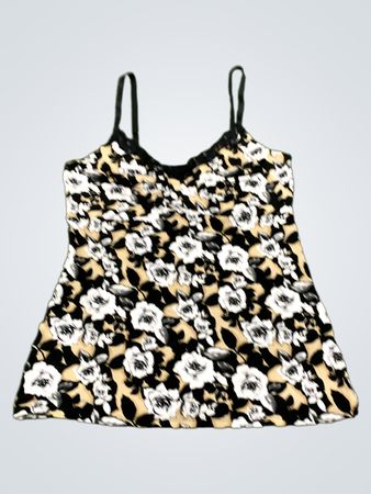 Spitzenbesetztes Camisole mit Blumenmuster