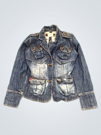 CINQUE Jean'session abgenutzte & verwaschene Jeansjacke