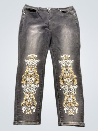 K Jordan verzierte Denim-Jeans