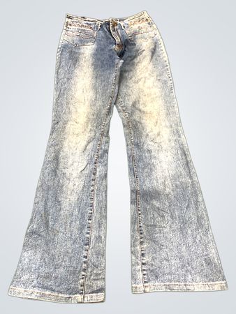 Blue Denim Schlagjeans