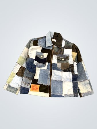 Upcycled Levi's Patchwork Denim Jacket