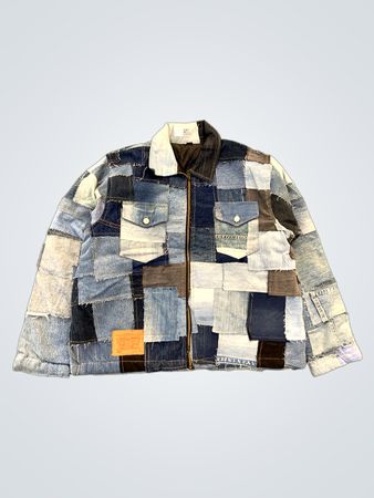 Upcycled Levi's Patchwork Denim Jacket