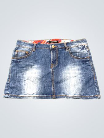 YISHION Jeans-Minirock