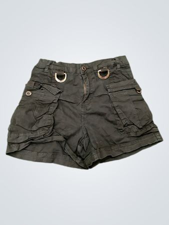 American Bazi Schwarze Cargo-Shorts