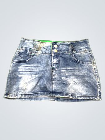 GEBRAUCHTE JEANS Blue Denim Minirock