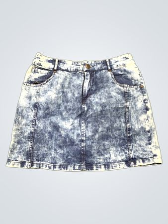 MUSIC Acid-Wash-Denim-Minirock