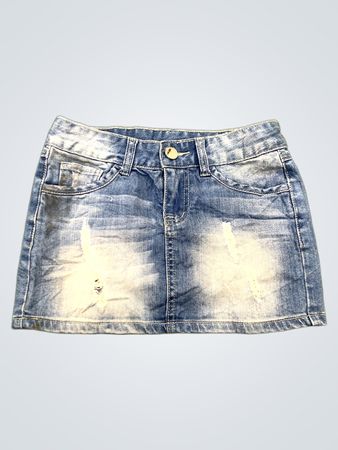 Naturally Jojo Destroyed-Denim-Minirock