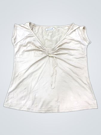 Getrich gerafftes Top mit Kordelzug