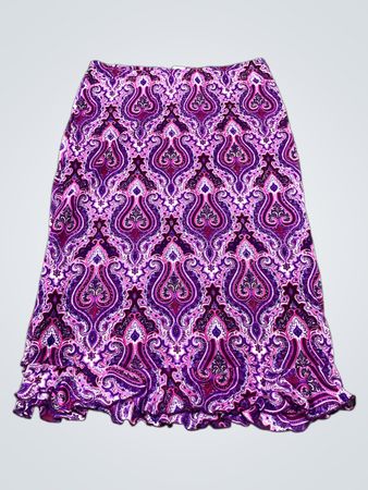 GIRLY GIRL Lila Paisley Rüschenrock