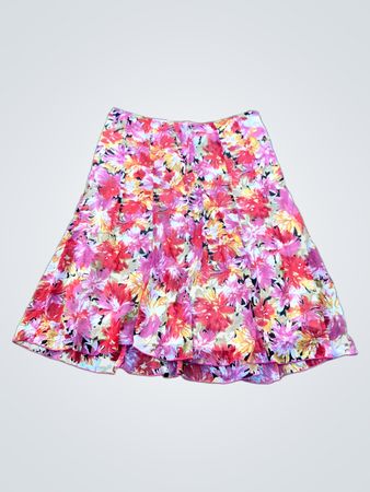 Midirock mit Blumenmuster