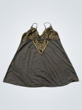 Schwarze Spitze-Babydoll