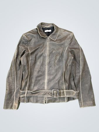 RENE LEZARD Damen Braun Lederjacke
