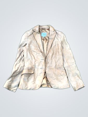 F & Co Leather Collection Blazer