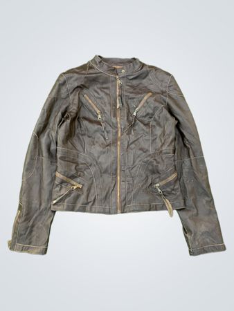 La Fée Maraboutée Brown Leather Jacket