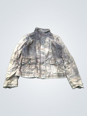JILANI COLLECTION braune Lederjacke