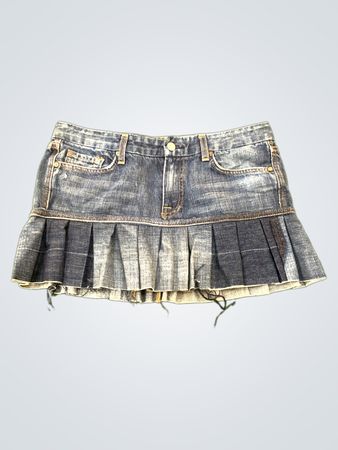 Upgecyclter 7 For All Mankind Denim-Minirock