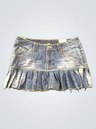 Upcycled SEVEN7 Denim Volantrock