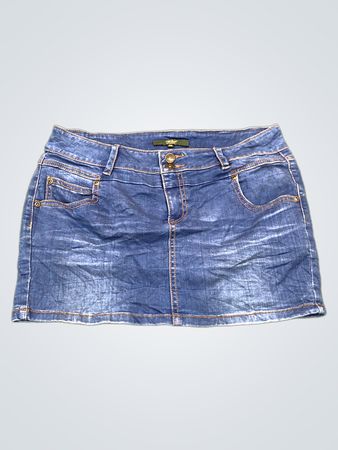YISHION Damen Jeansminirock