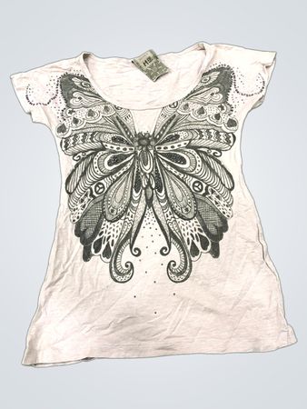 Bershka Grafik-Schmetterlings-T-Shirt