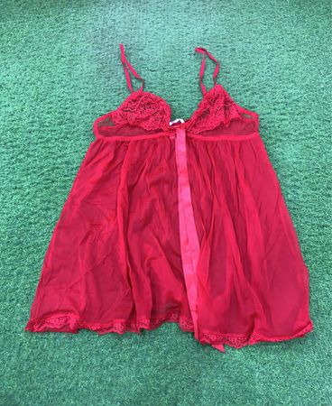 Victoria's Secret Rotes Babydoll-Dessous