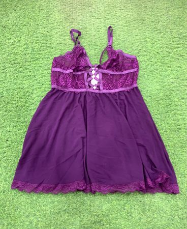 Leg Avenue Purple Lace Babydoll