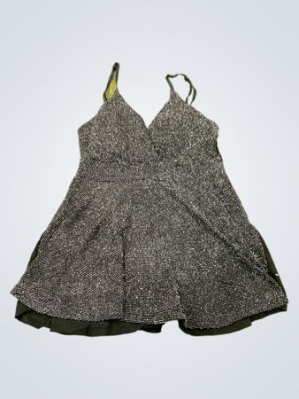 Schwarzes funkelndes Minikleid