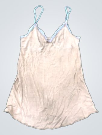 Tan-Cami mit Spitzenbesatz