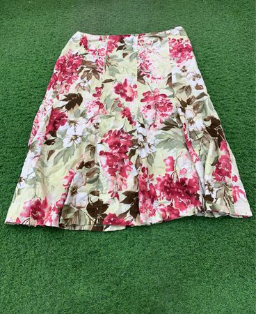 Jupe midi imprimé petites fleurs RQT
