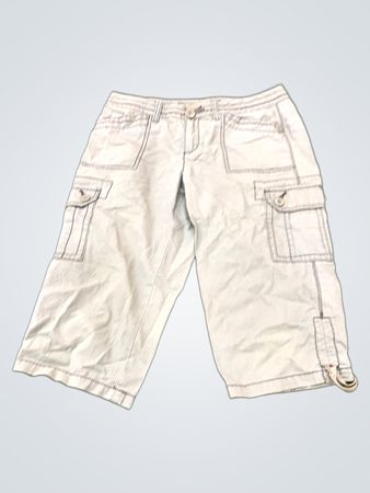 FRENCH CUFF Women's 8P 100% Cotton Cargo Capris Made in Bangladesh