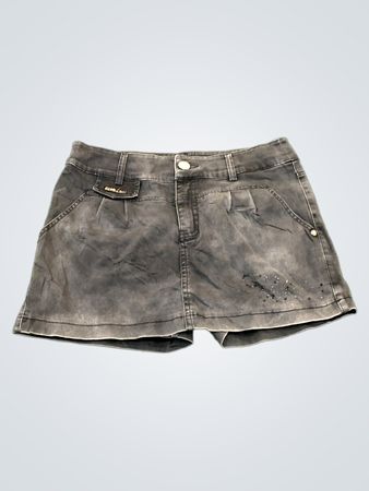 Short en jean gris