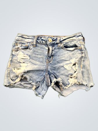Shorts in denim slavato American Eagle