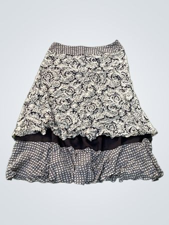 Jupe midi fleurie Liz Claiborne Petite