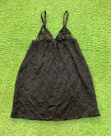 Black Lace Slip Dress