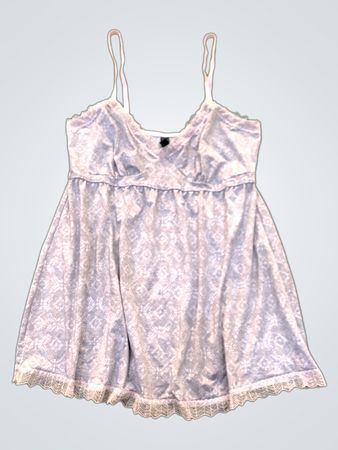 Laura Ashley Women's Slip Dress with Lace Trim