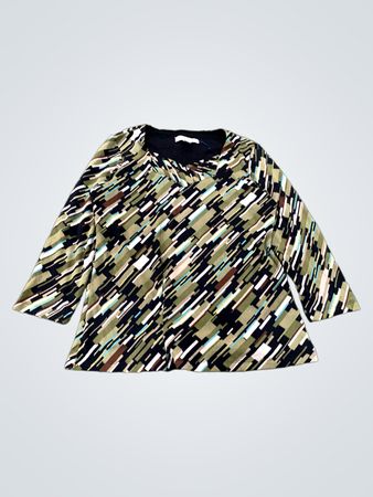 JM Collection Petite Blusa Estampada
