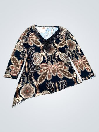 Blusa túnica "Susan Lawrence Paisley Print
