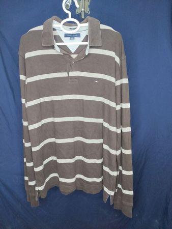 Tommy Hilfiger Long Sleeve Striped Polo Shirt