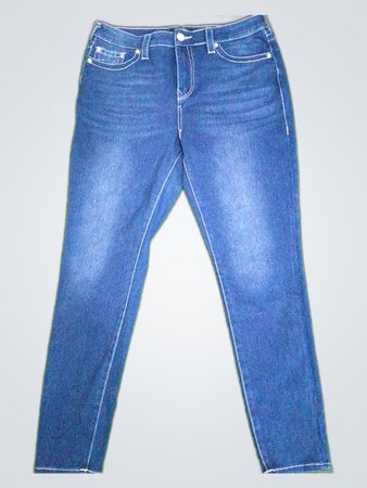 True Religion Mid Rise Super Skinny Jeans
