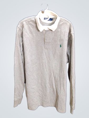 Polo Ralph Lauren Gray Long-Sleeve Polo Shirt