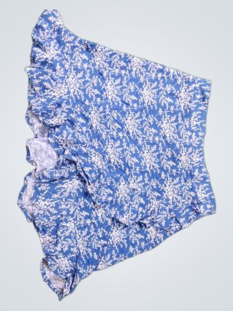 Blue Floral Skirt