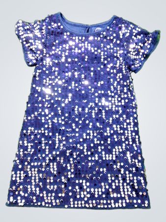 Blue Sequin Dress